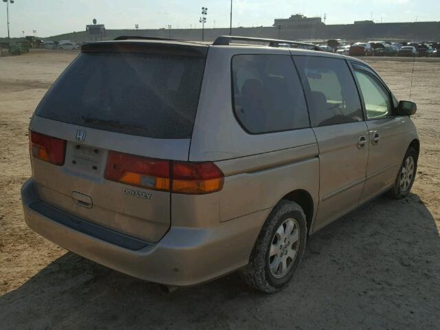 2HKRL18622H553719 - 2002 HONDA ODYSSEY EX TAN photo 4