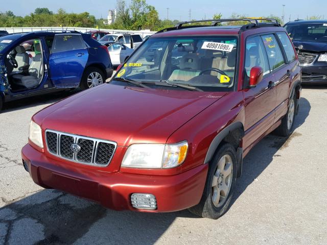 JF1SF65632H723102 - 2002 SUBARU FORESTER S RED photo 2