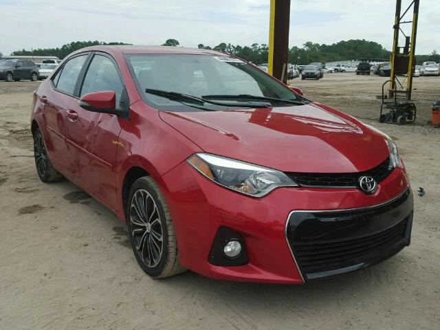 5YFBURHE8FP283926 - 2015 TOYOTA COROLLA L RED photo 1