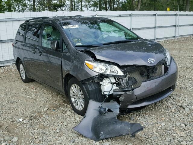 5TDYK3DC2DS402379 - 2013 TOYOTA SIENNA XLE GRAY photo 1