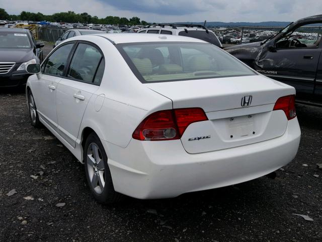 1HGFA16958L109049 - 2008 HONDA CIVIC EXL WHITE photo 3