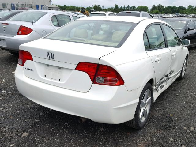 1HGFA16958L109049 - 2008 HONDA CIVIC EXL WHITE photo 4