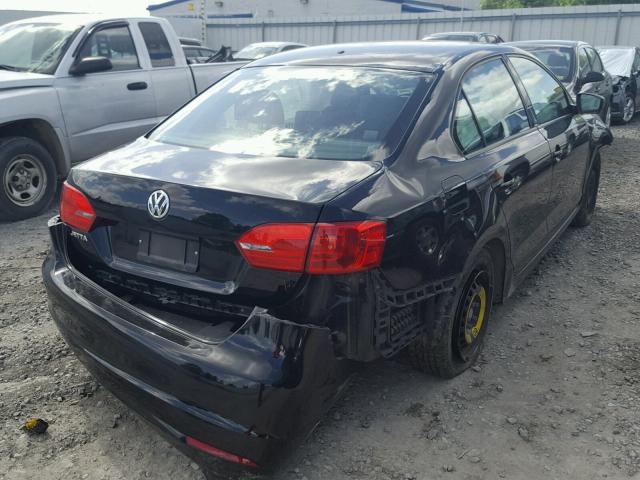 3VW2K7AJ0DM311527 - 2013 VOLKSWAGEN JETTA BASE 黑色 照片 4