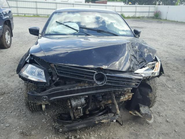 3VW2K7AJ0DM311527 - 2013 VOLKSWAGEN JETTA BASE 黑色 照片 9