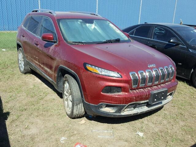 1C4PJMDB2GW240138 - 2016 JEEP CHEROKEE RED photo 1