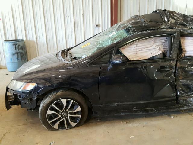 2HGFA16938H524819 - 2008 HONDA CIVIC EXL BLACK photo 10