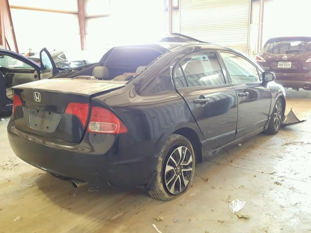 2HGFA16938H524819 - 2008 HONDA CIVIC EXL BLACK photo 4