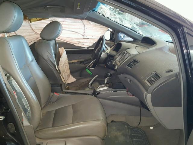 2HGFA16938H524819 - 2008 HONDA CIVIC EXL BLACK photo 5