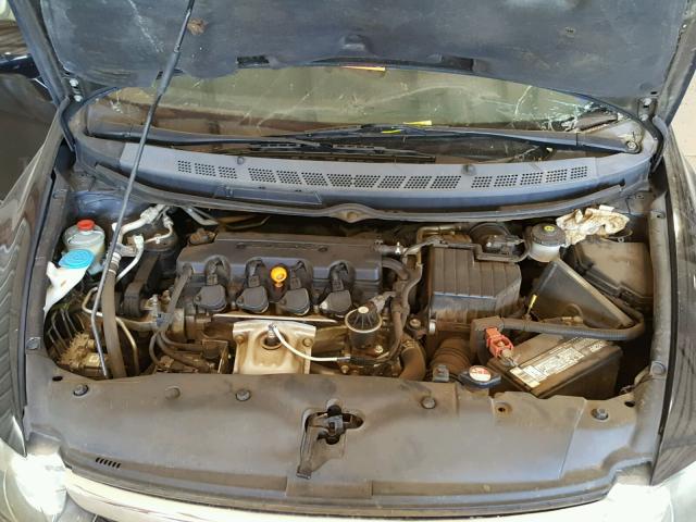 2HGFA16938H524819 - 2008 HONDA CIVIC EXL BLACK photo 7