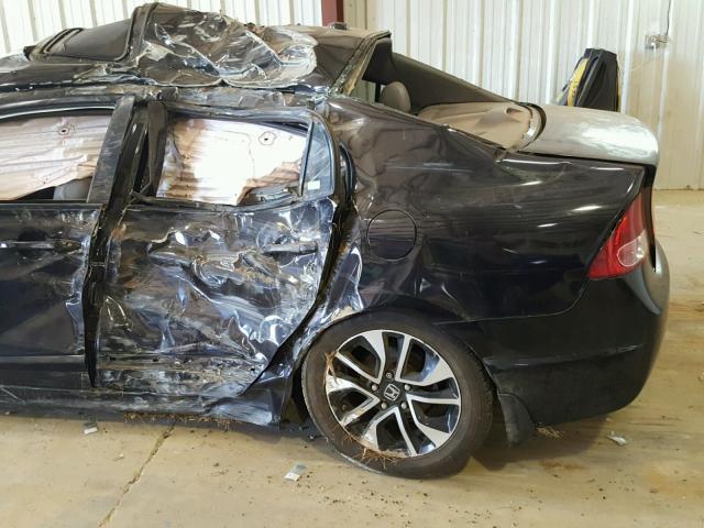 2HGFA16938H524819 - 2008 HONDA CIVIC EXL BLACK photo 9