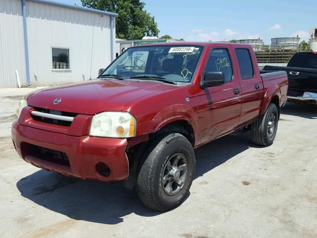 1N6ED27T14C468567 - 2004 NISSAN FRONTIER C RED photo 2