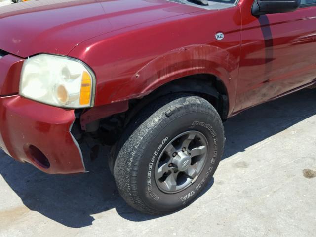 1N6ED27T14C468567 - 2004 NISSAN FRONTIER C RED photo 9