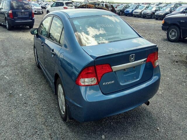 2HGFA1F49AH003517 - 2010 HONDA CIVIC DX-G BLUE photo 3