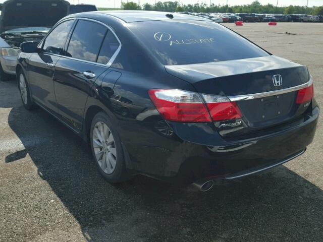 1HGCR3F8XEA030949 - 2014 HONDA ACCORD EXL BLACK photo 3