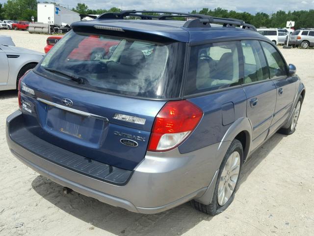 4S4BP86C784313244 - 2008 SUBARU OUTBACK 3. BLUE photo 4