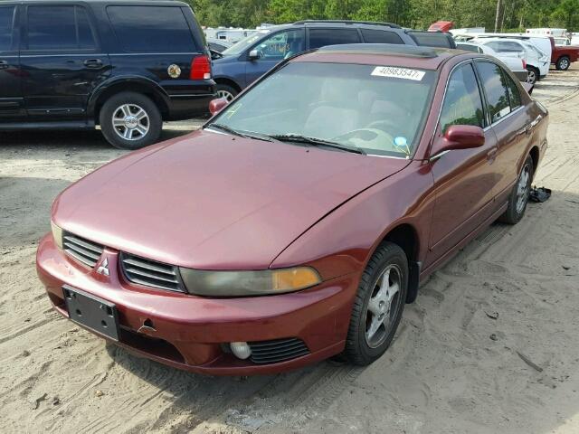 4A3AA46G93E142199 - 2003 MITSUBISHI GALANT ES BURGUNDY photo 2