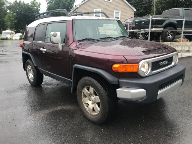 JTEBU11F370009528 - 2007 TOYOTA FJ CRUISER MAROON photo 1