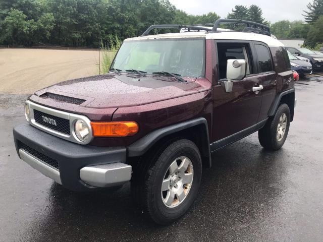 JTEBU11F370009528 - 2007 TOYOTA FJ CRUISER MAROON photo 2