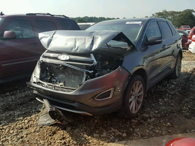 2FMPK4K9XHBB14427 - 2017 FORD EDGE GRAY photo 2