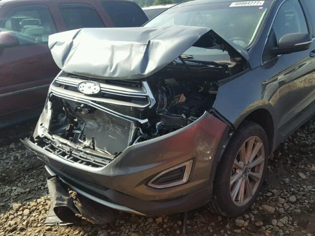 2FMPK4K9XHBB14427 - 2017 FORD EDGE GRAY photo 9