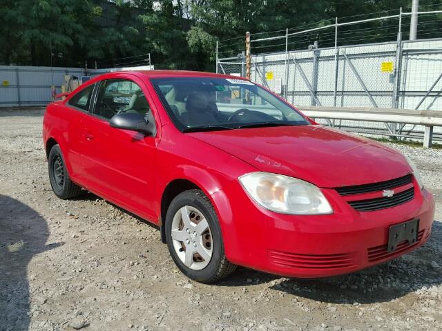 1G1AK12F257622497 - 2005 CHEVROLET COBALT RED photo 1