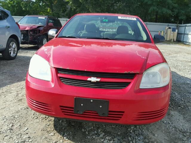 1G1AK12F257622497 - 2005 CHEVROLET COBALT RED photo 9