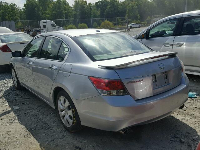 1HGCP36838A042029 - 2008 HONDA ACCORD EXL GRAY photo 3