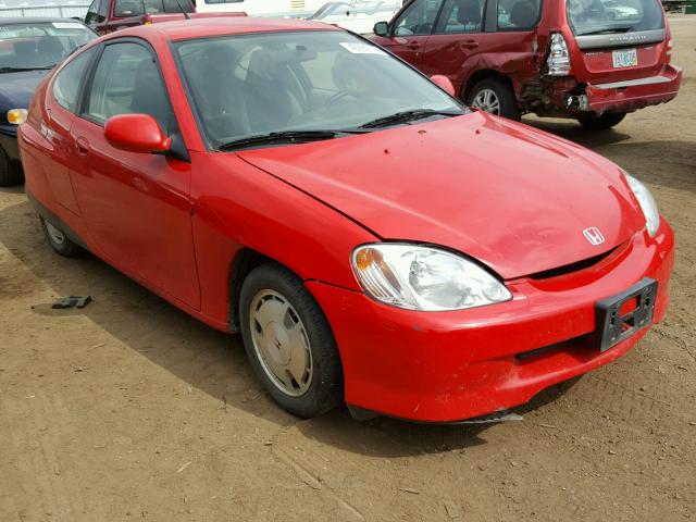 JHMZE1377YT003803 - 2000 HONDA INSIGHT RED photo 1