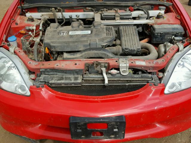 JHMZE1377YT003803 - 2000 HONDA INSIGHT RED photo 7