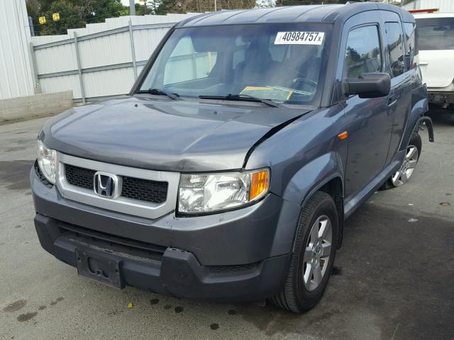 5J6YH187X9L002086 - 2009 HONDA ELEMENT EX GRAY photo 2