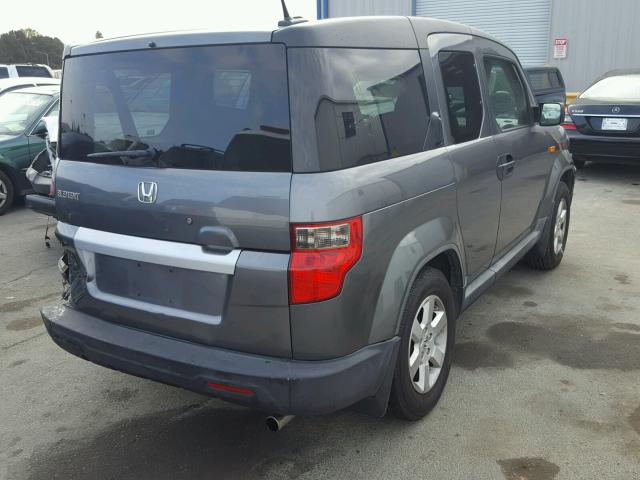 5J6YH187X9L002086 - 2009 HONDA ELEMENT EX GRAY photo 4