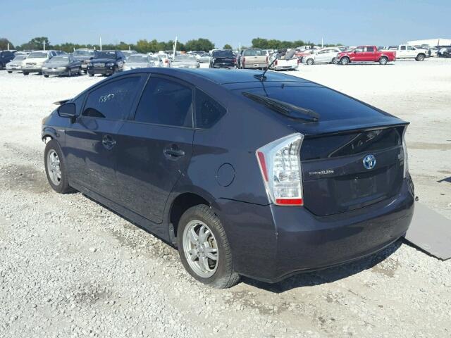 JTDKN3DU4A0105375 - 2010 TOYOTA PRIUS GRAY photo 3