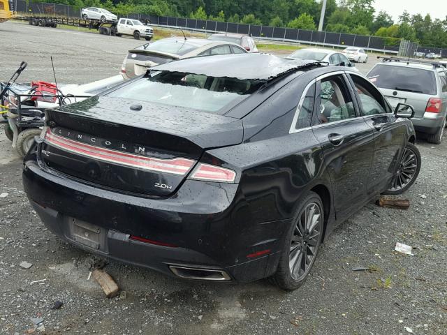 3LN6L2LU2DR809593 - 2013 LINCOLN MKZ HYBRID BLACK photo 4