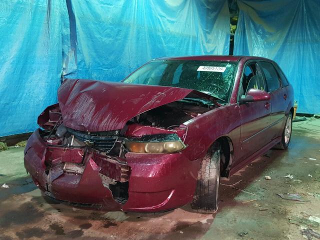 1G1ZT61886F296096 - 2006 CHEVROLET MALIBU MAX RED photo 2