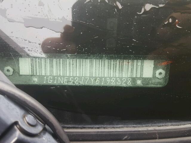 1G1NE52J7Y6198328 - 2000 CHEVROLET MALIBU LS 黑色 照片 10