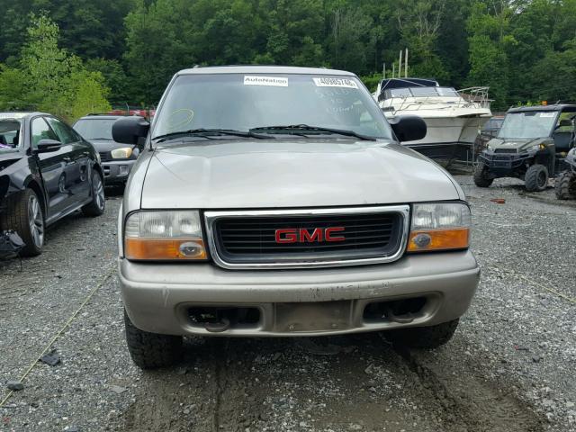 1GKDT13W312136096 - 2001 GMC JIMMY BEIGE photo 9