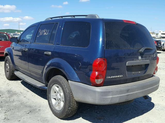 1D4HD38KX5F605794 - 2005 DODGE DURANGO ST BLUE photo 3