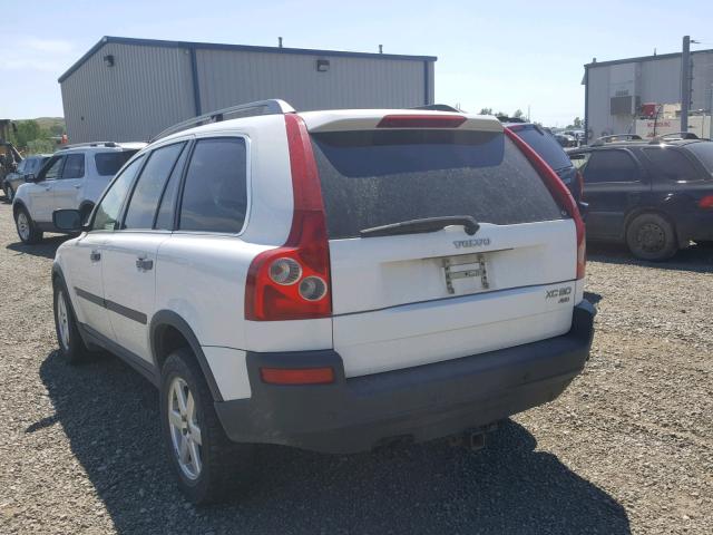 YV1CZ59H941054819 - 2004 VOLVO XC90 WHITE photo 3