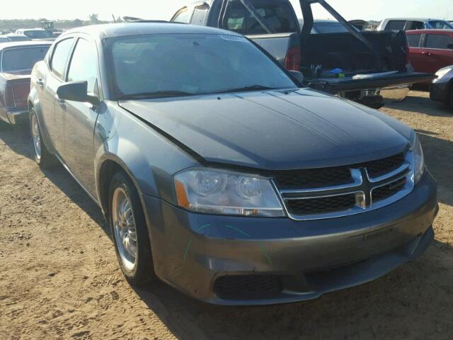 1C3CDZAB3CN221254 - 2012 DODGE AVENGER SE GRAY photo 1