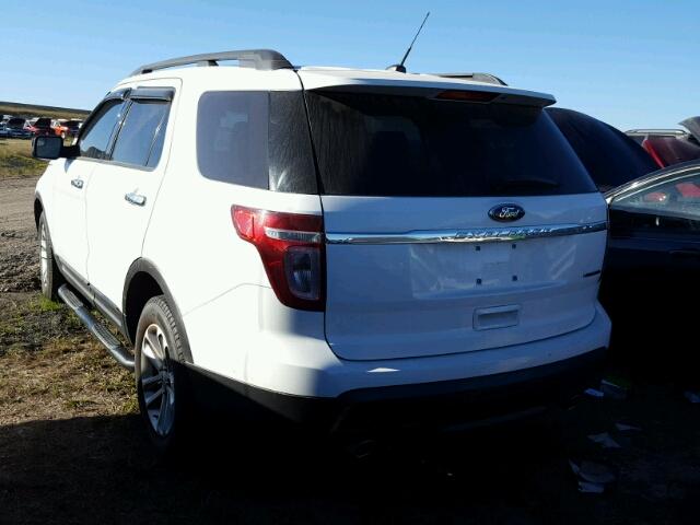 1FM5K7B83FGB17983 - 2015 FORD EXPLORER WHITE photo 3