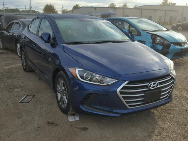 5NPD84LF0HH026663 - 2017 HYUNDAI ELANTRA SE BLUE photo 1