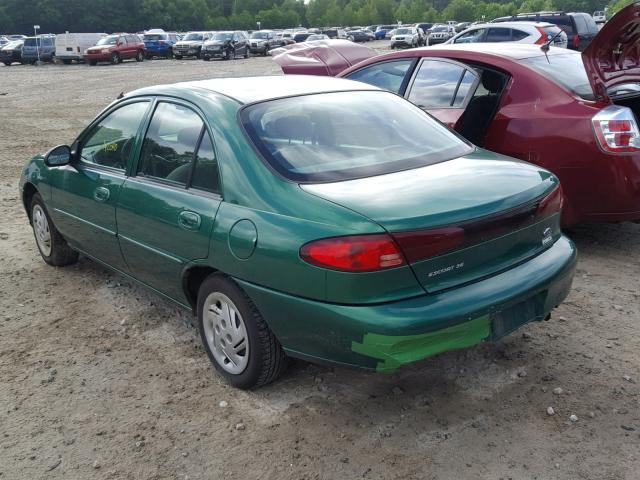 3FAFP13P52R172750 - 2002 FORD ESCORT GREEN photo 3