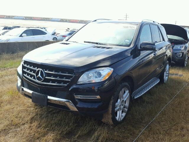 4JGDA5JB9EA390749 - 2014 MERCEDES-BENZ ML BLACK photo 2