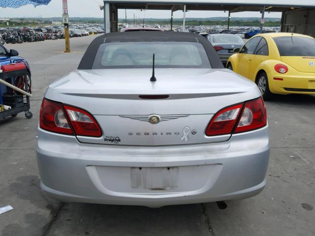 1C3LC45K48N633898 - 2008 CHRYSLER SEBRING SILVER photo 9