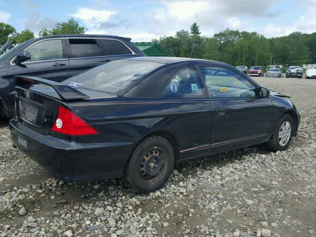 1HGEM21135L077076 - 2005 HONDA CIVIC DX V BLACK photo 4