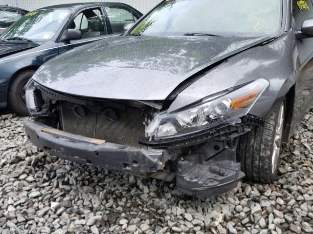 1HGCS22889A000214 - 2009 HONDA ACCORD EXL GRAY photo 9