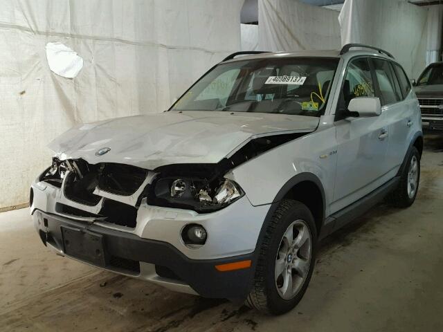 WBXPC93457WE78341 - 2007 BMW X3 SILVER photo 2