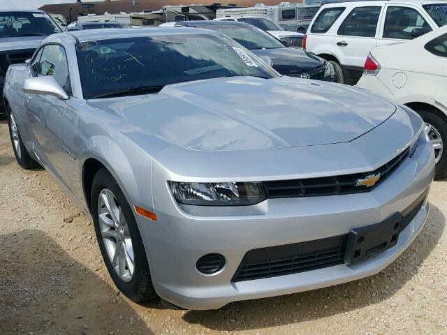 2G1FB1E3XF9167048 - 2015 CHEVROLET CAMARO SILVER photo 1