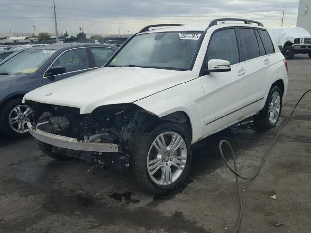 WDCGG8JB4EG309908 - 2014 MERCEDES-BENZ GLK350 4MA WHITE photo 2