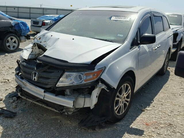5FNRL5H63BB083321 - 2011 HONDA ODYSSEY EX WHITE photo 2